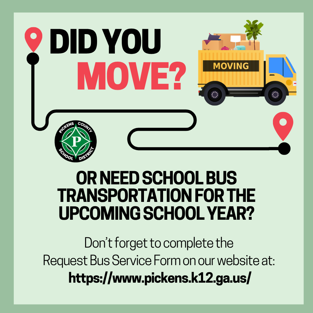Did you move transportation and address update social media graphic