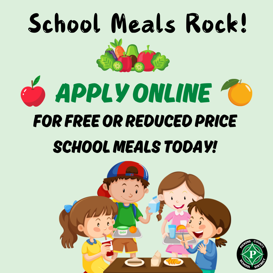 School meals application social media graphic