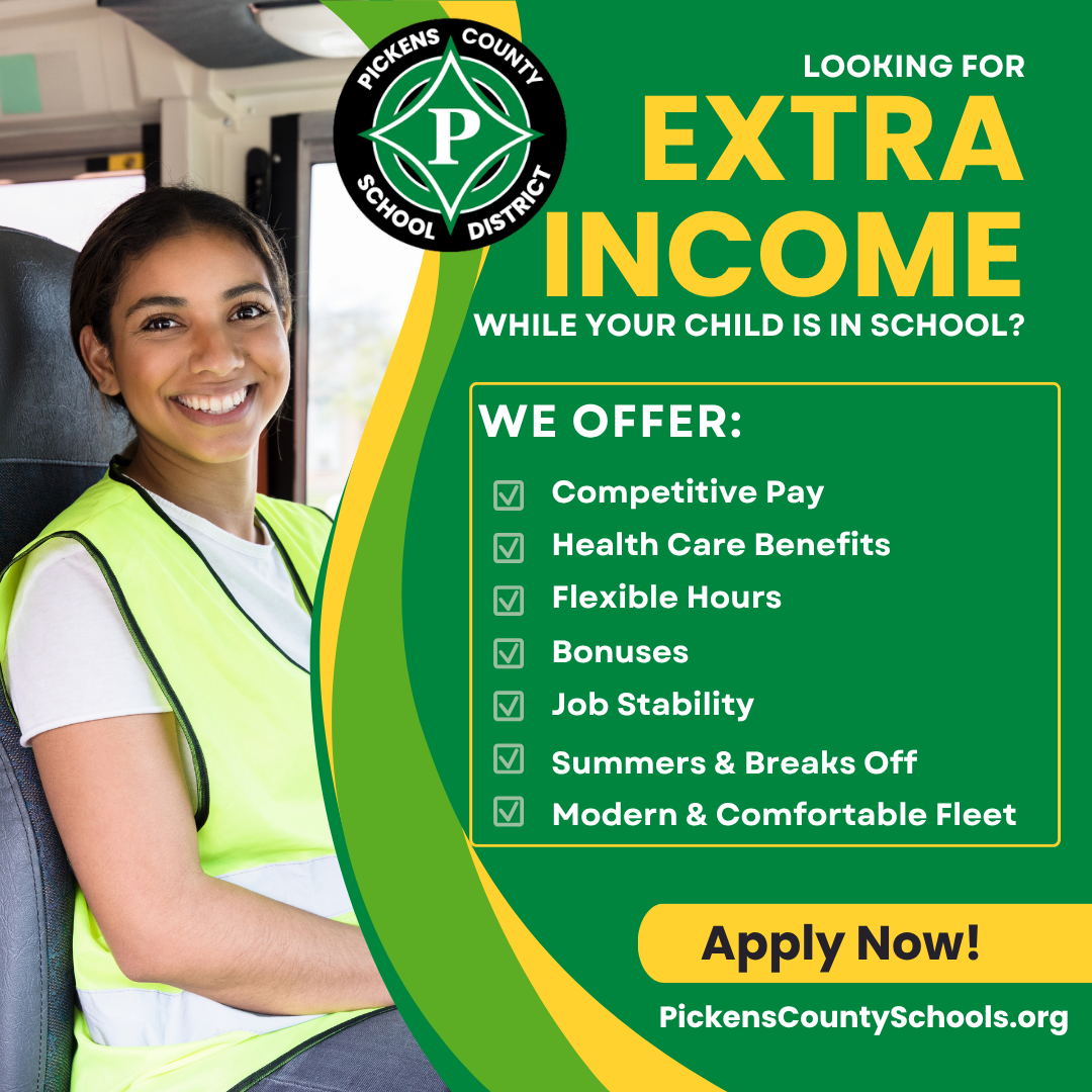 Extra income bus driver recruitment social graphic