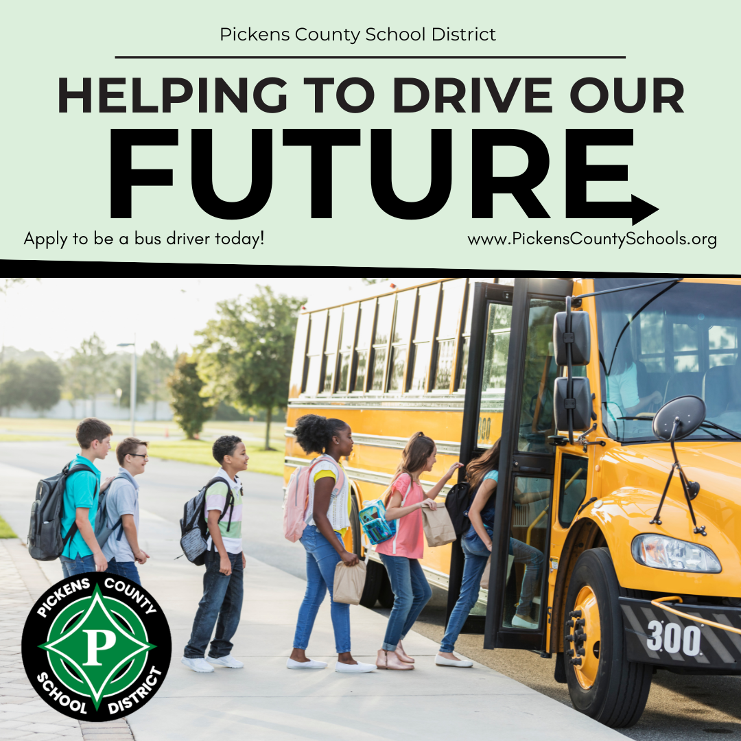 Helping to Drive Our Future bus driver recruitment graphic