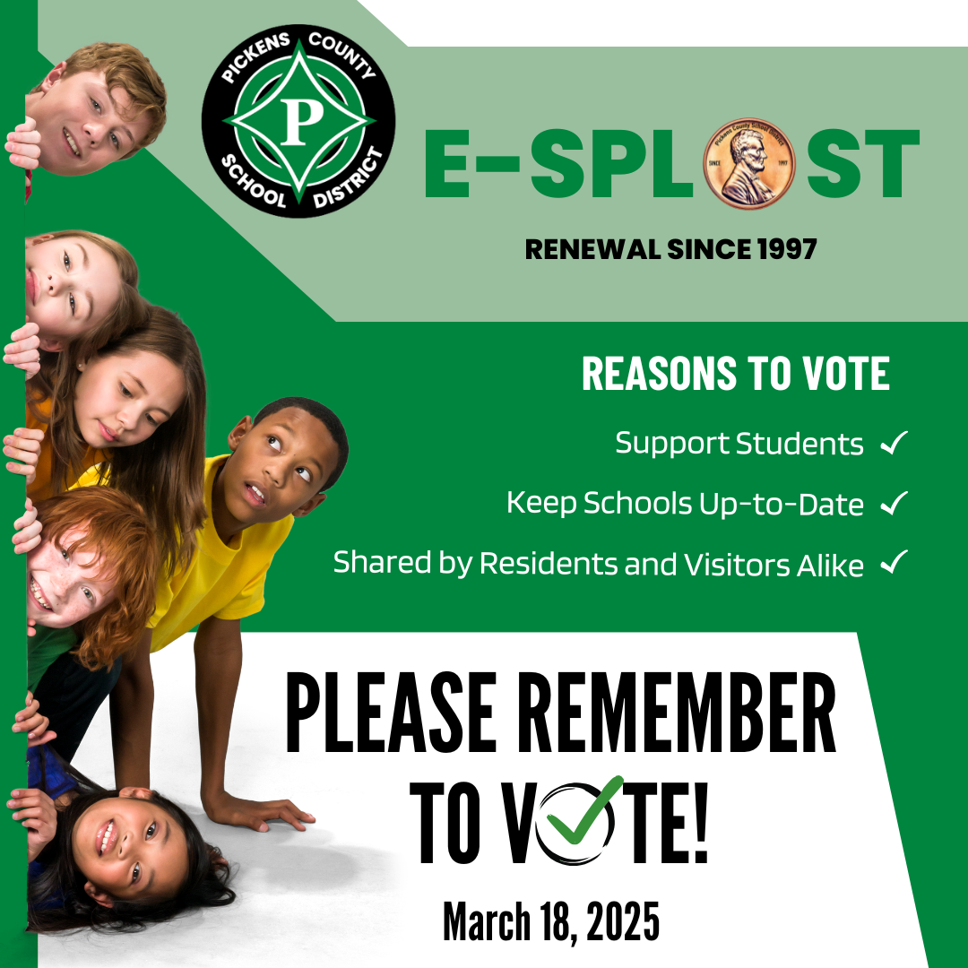 ESPLOST reasons to vote reminder graphic for March 18, 2025